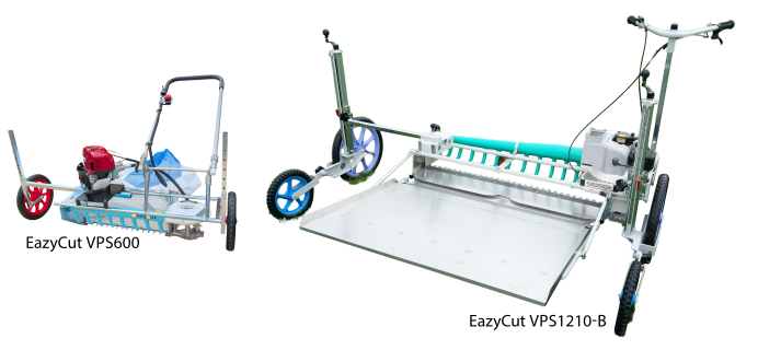 Trimming machine 120 or 60 cm wide in frame operated by one person
